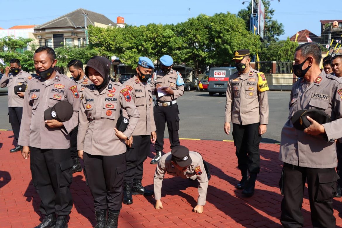 Polres Jepara Laksanakan Giat Pagi dan Gaktibplin Personil