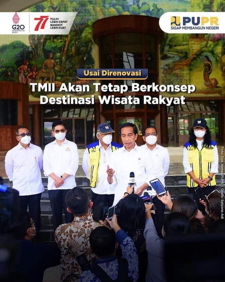 Usai Direnovasi, TMII Akan Tetap Berkonsep Destinasi Wisata Rakyat