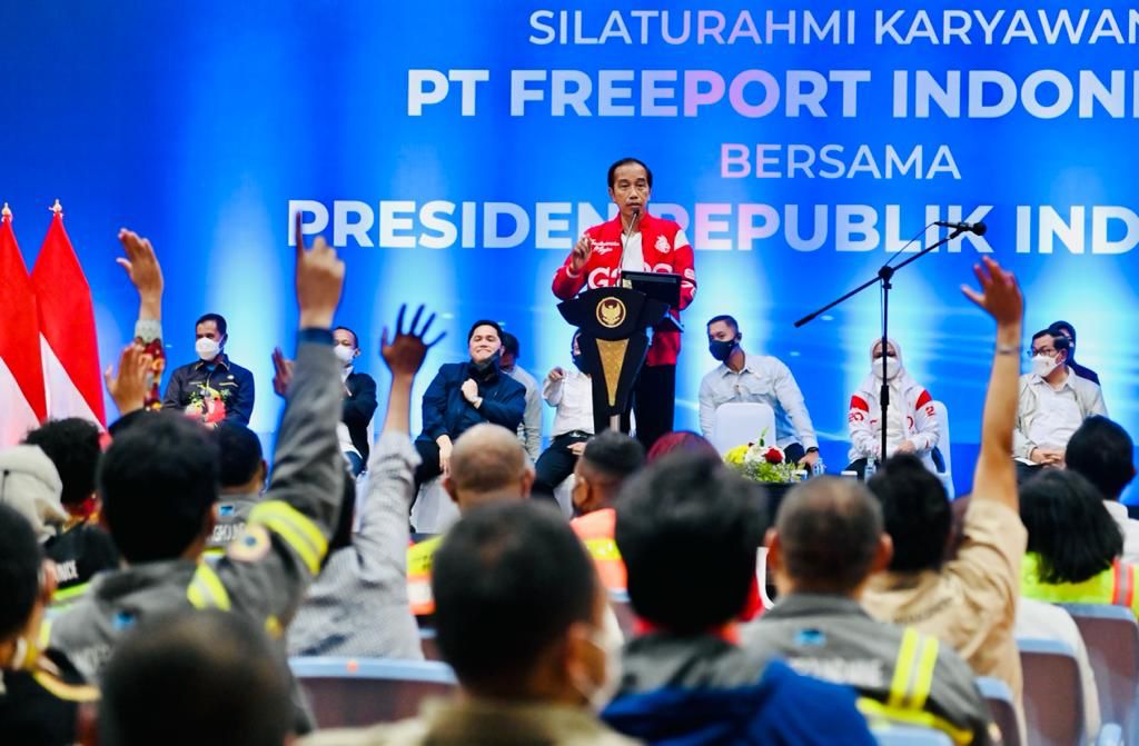 Presiden Jokowi Silaturahmi dengan Karyawan PTFI