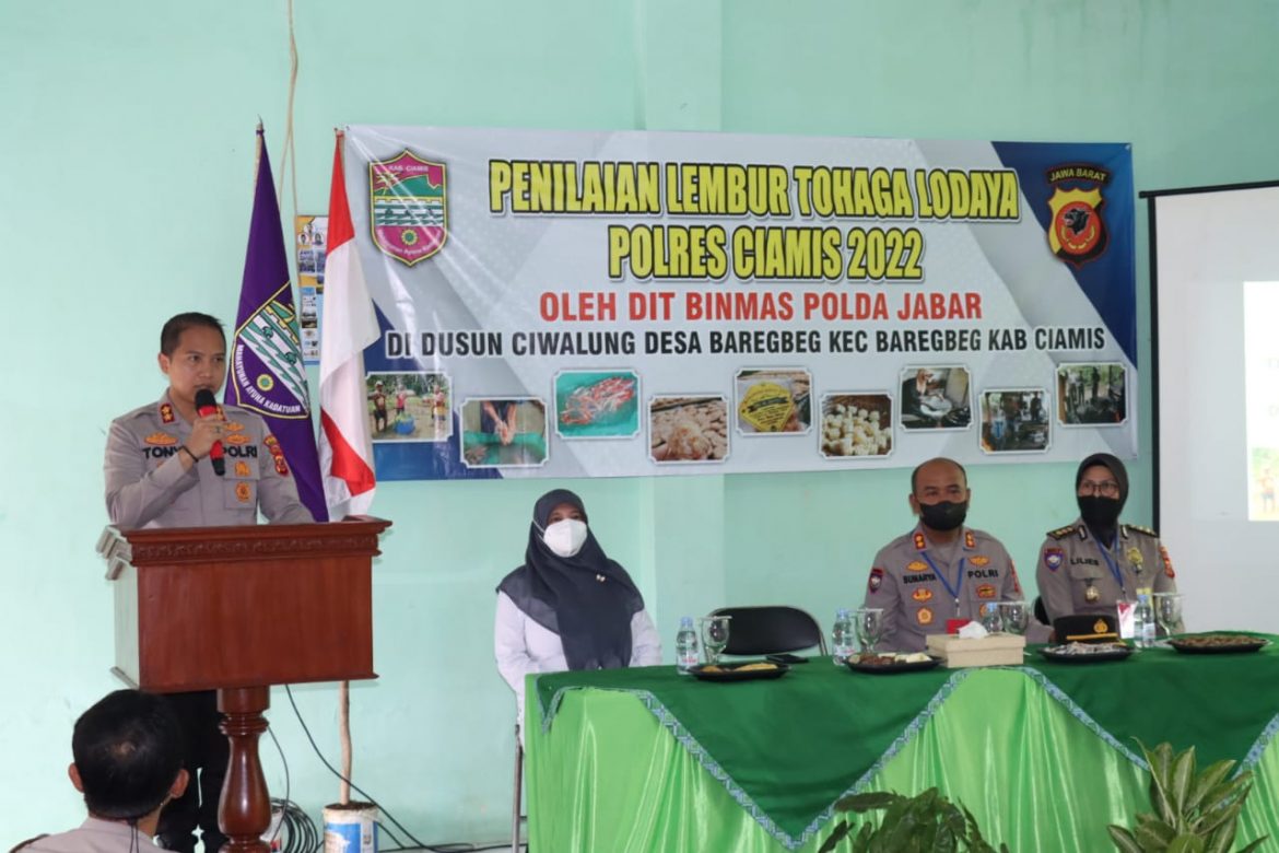 Kapolres Ciamis Sambut Kedatangan Tim Penilai Lembur Tohaga Lodaya 2022