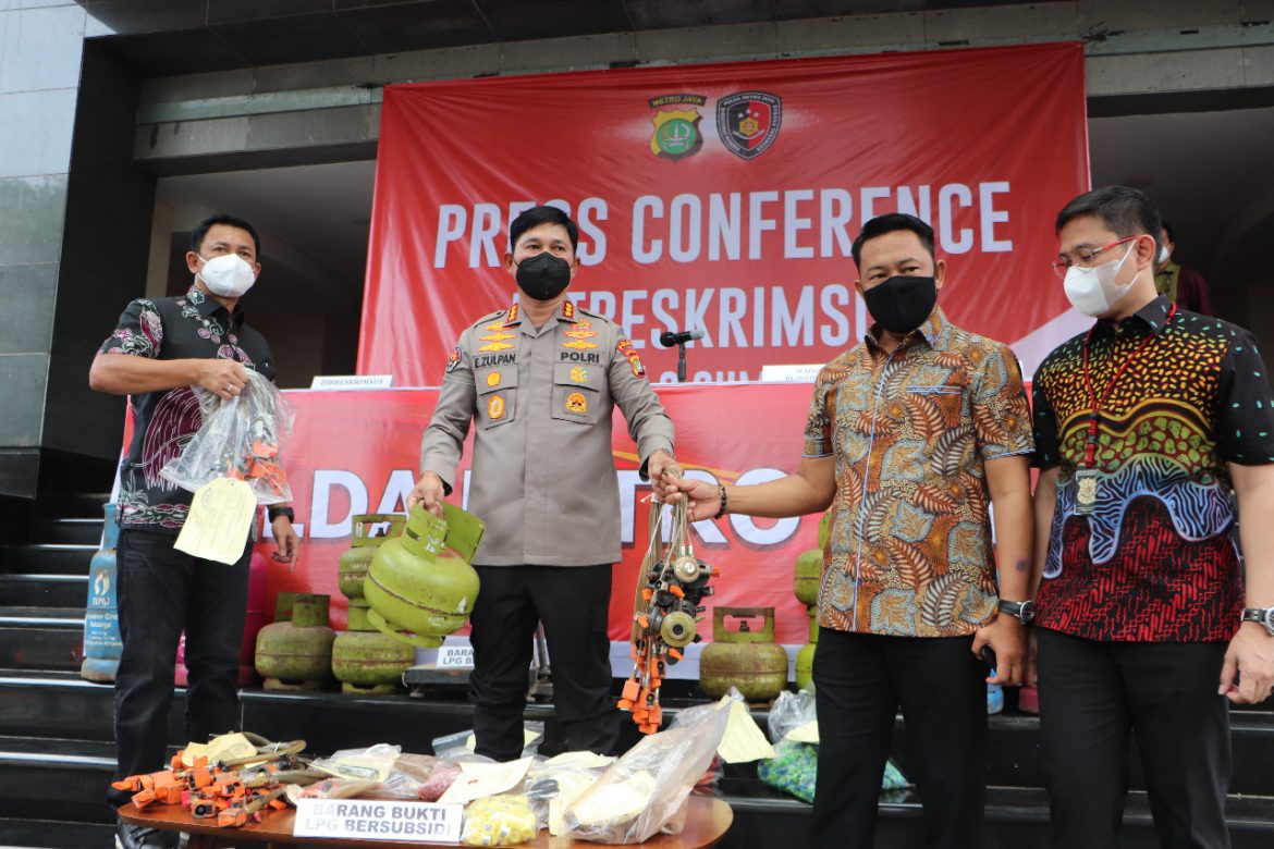Polda Metro Jaya Berhasil Ungkap Metrologi legal Gas Subsidi