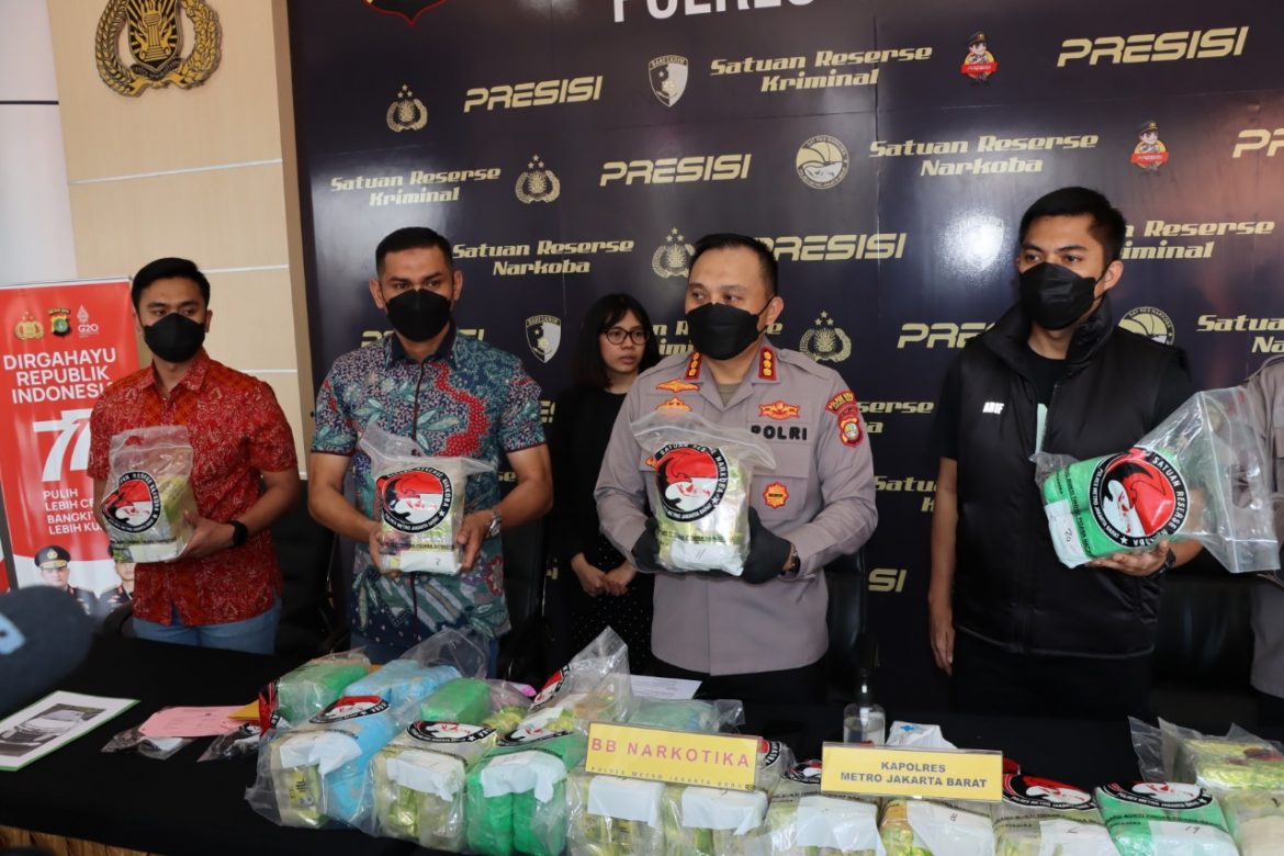 Polres Metro Jakarta Barat Berhasil Menggagalkan Peredaran Narkoba  Jaringan Internasional