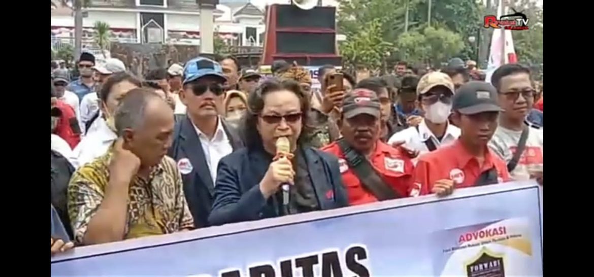 Empaty Atas Perlakuan Keji yang Dialami Rekan Seprofesi, Ketum MIO Indonesia Ikut Aksi di Singaperbangsa Karawang