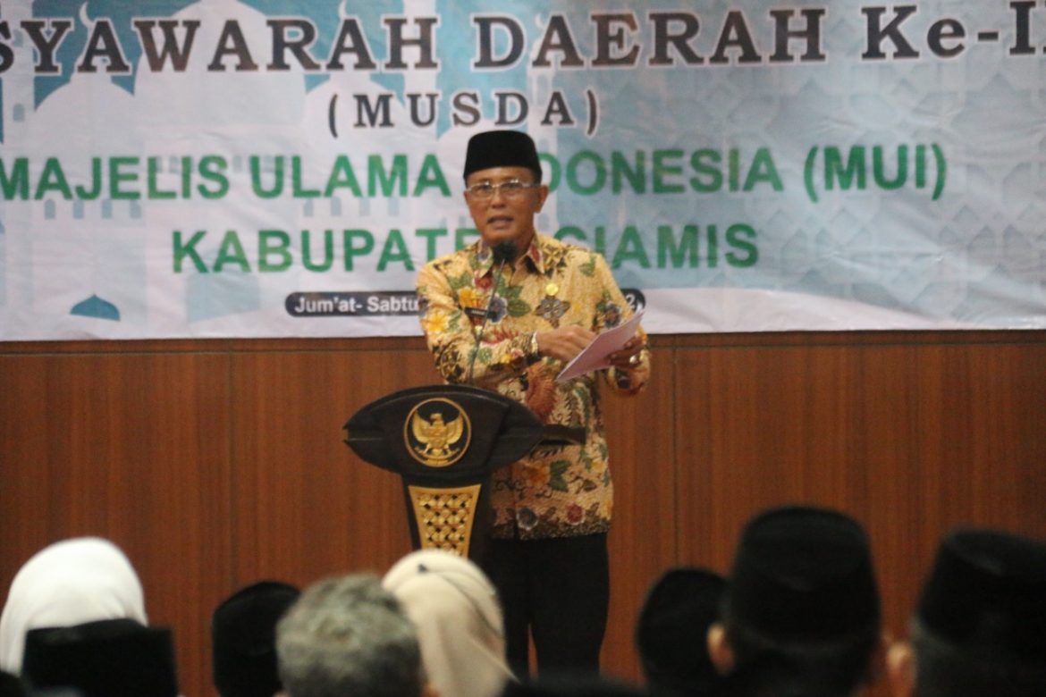 Buka Musda MUI Ke – IX, Bupati Ciamis Sampaikan Ulama dan Umara Adalah Satu Kesatuan