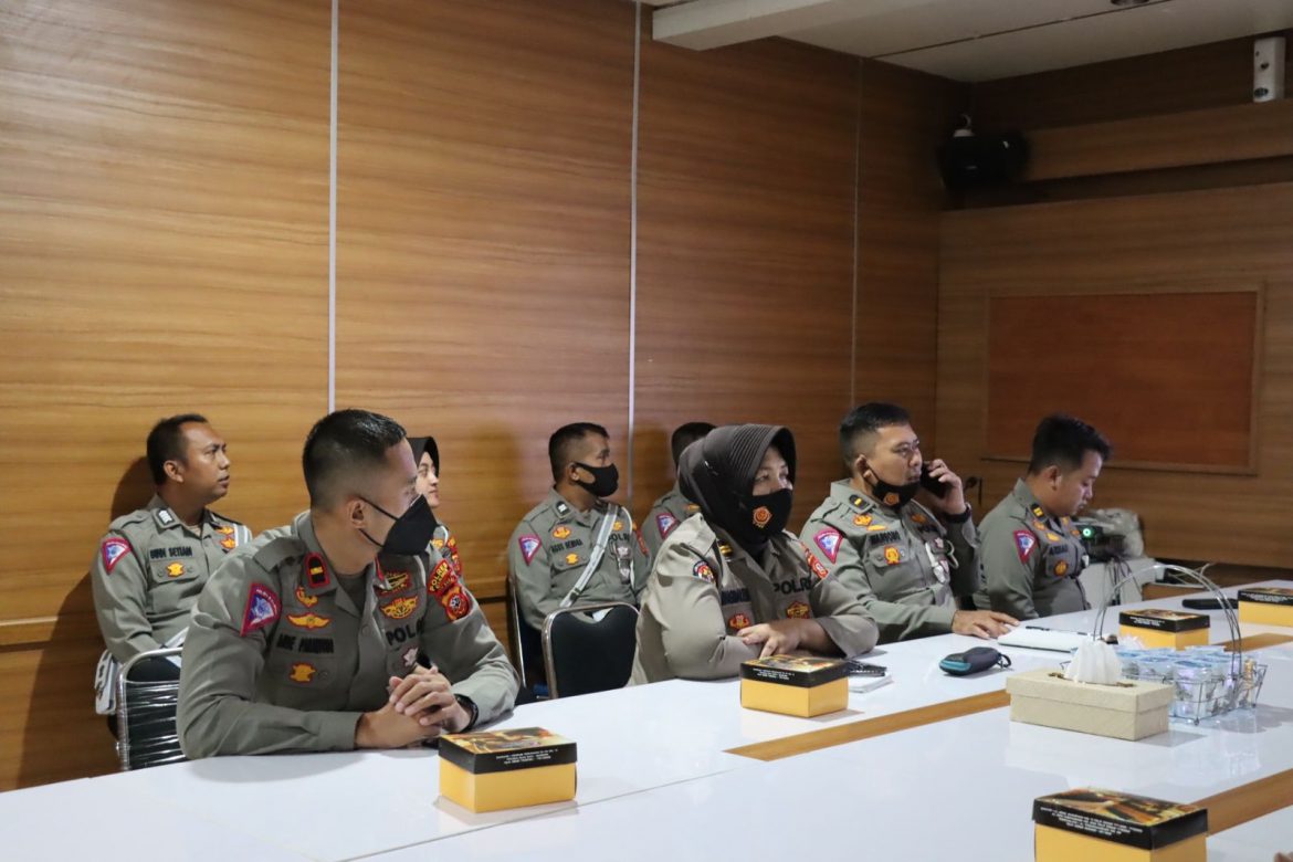 Jelang Pelaksanaan Ops Zebra Lodaya 2022 Polres Ciamis Ikuti Vicon Tingkat Polda Jabar