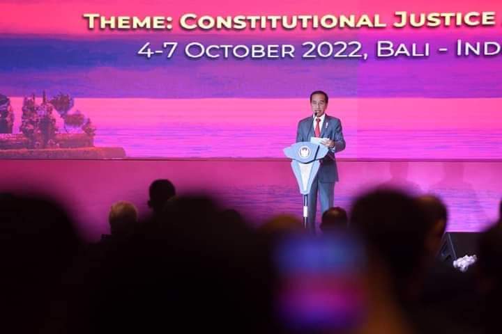 Buka Kongres ke-5 WCCJ, Presiden Harapkan Langkah Bersama Tangani Krisis dan Tegakkan Keadilan Konstitusional