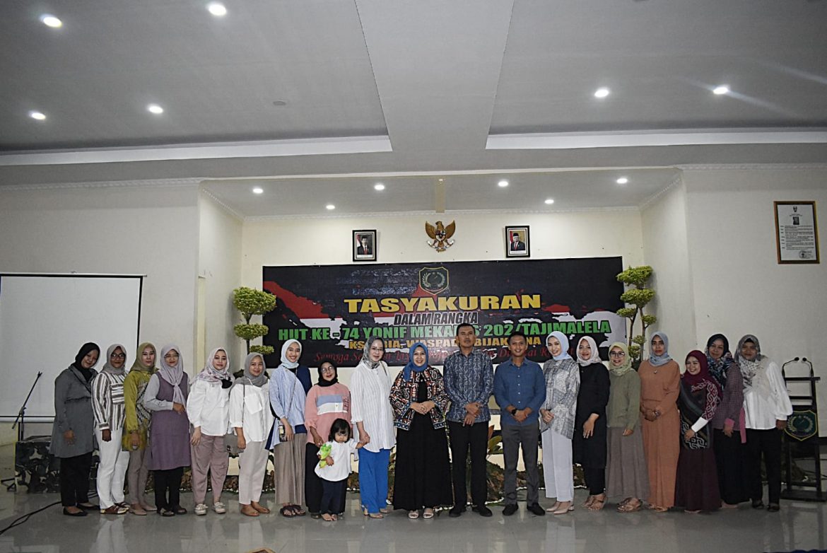Tasyakuran Dalam Rangka Memperingati Hari Ulang Tahun Batalyon Infanteri Mekanis 202/Tajimalela.