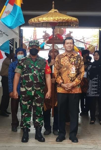Danramil Balaraja Hadiri Festival Budaya Dan Pendidikan Di SMA N 1 Kabupaten Tanggerang