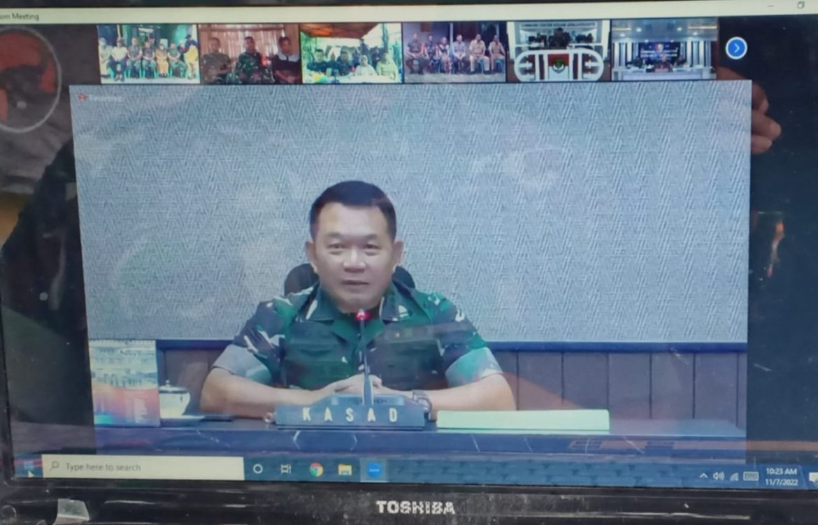 Vidcom Babinsa Masuk Dapur dengan KASAD Jendral TNI Dudung Abdurahman.