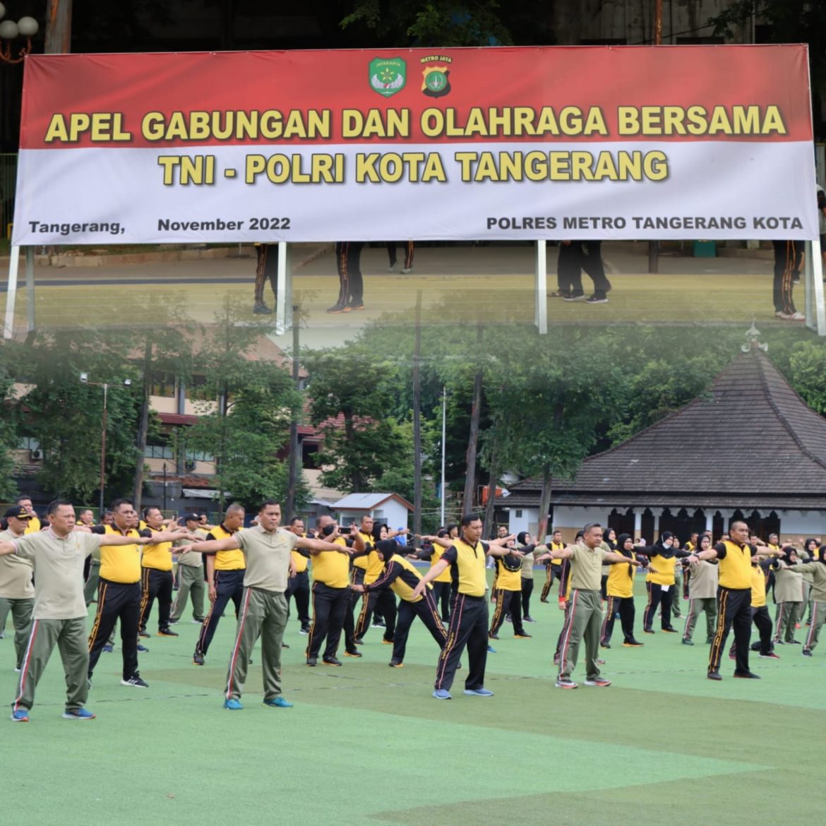 Apel Gabungan dan Olahraga bersama TNI-Polri di Tangerang, Kapolres: Perkuat Sinergitas