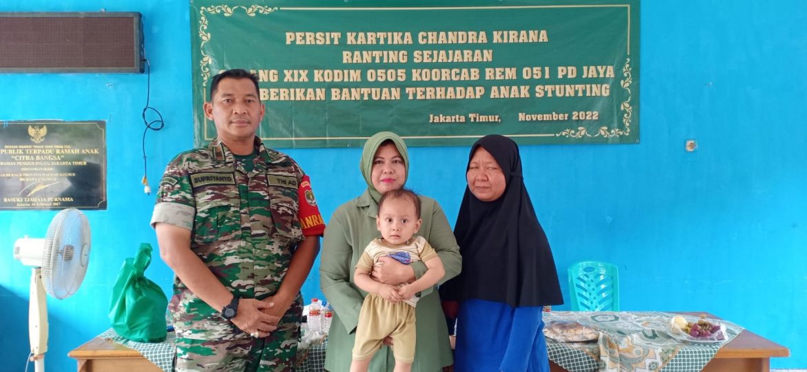 Persit Kartika Chandra Kirana Ranting-7 Koramil 06/Cakung, Peduli Terhadap Anak Stunting
