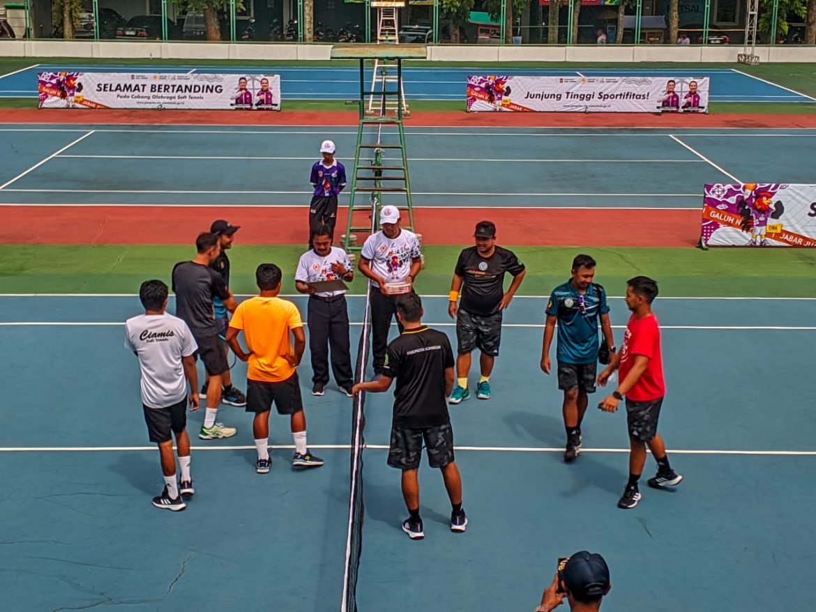 Tim Soft Tenis Beregu Putra Ciamis Berhasil lolos Ke Semifinal Dalam Ajang Porprov XIV Jabar 2022