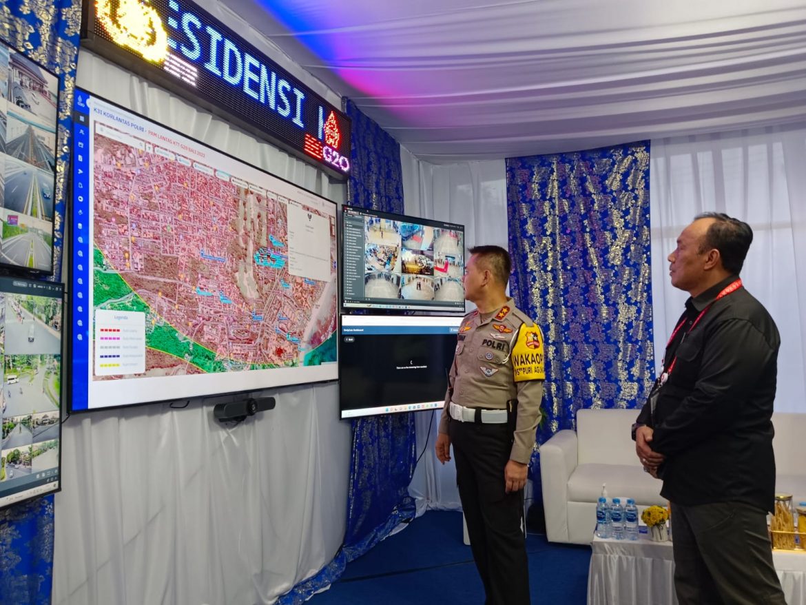 Intip Teknologi Canggih Korlantas Pantau Kelancaran Jalur Tamu VVIP KTT G20 Bali