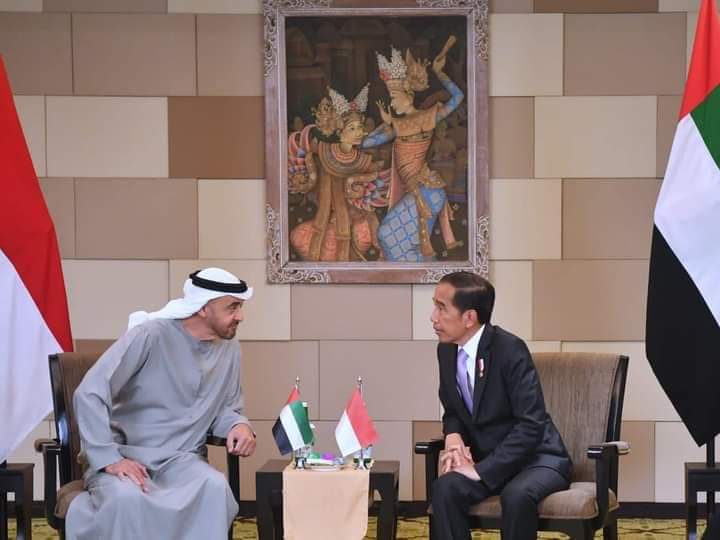 Presiden Jokowi Bertemu dengan Presiden MBZ di BNDCC