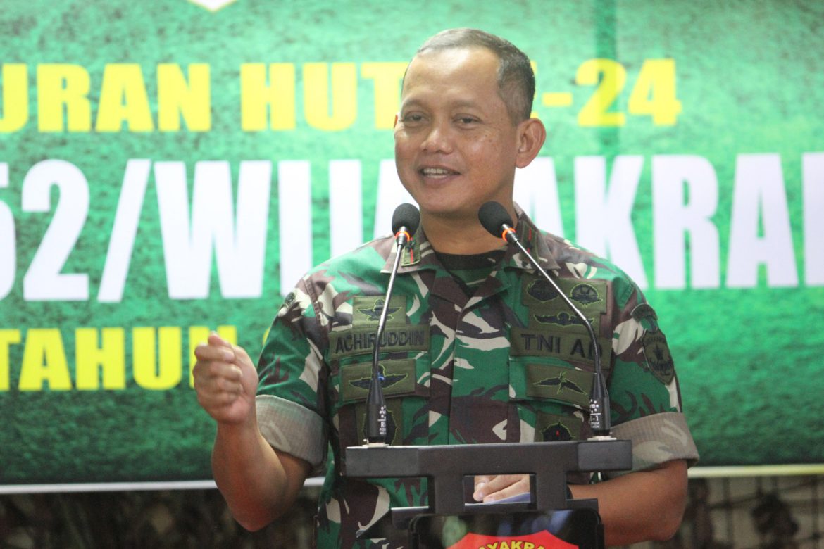 Pesan Danrem 052/Wkr Di HUT Korem ke 24 “Tingkatkan Rasa Syukur, Pererat Silaturahmi”