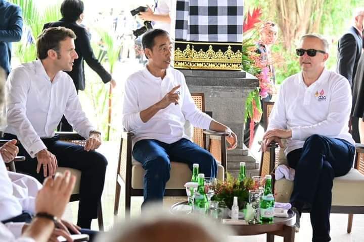 Momen Pemimpin Dunia Ngobrol Santai di Tahura Ngurah Rai
