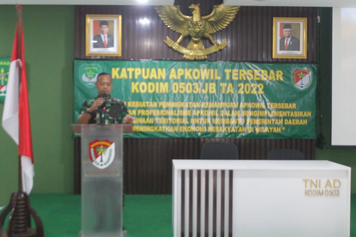 Danramil04 Cengkareng Beri Pembekalan Metode Binter Kepada Babinsa Jajaran Kodim 0503/JB.