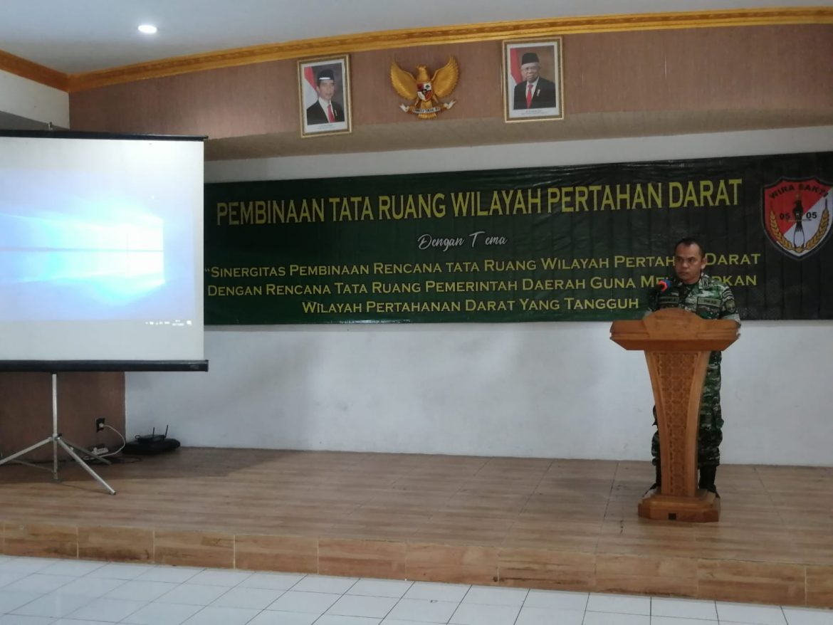 Kodim 0505/JT Gelar Pembinaan Tata Ruang Wilayah Pertahanan Darat TA.2022