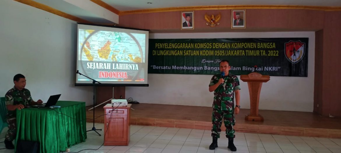 Kodim 0505/Jakarta Timur Gelar Komsos Dengan Komponen Bangsa