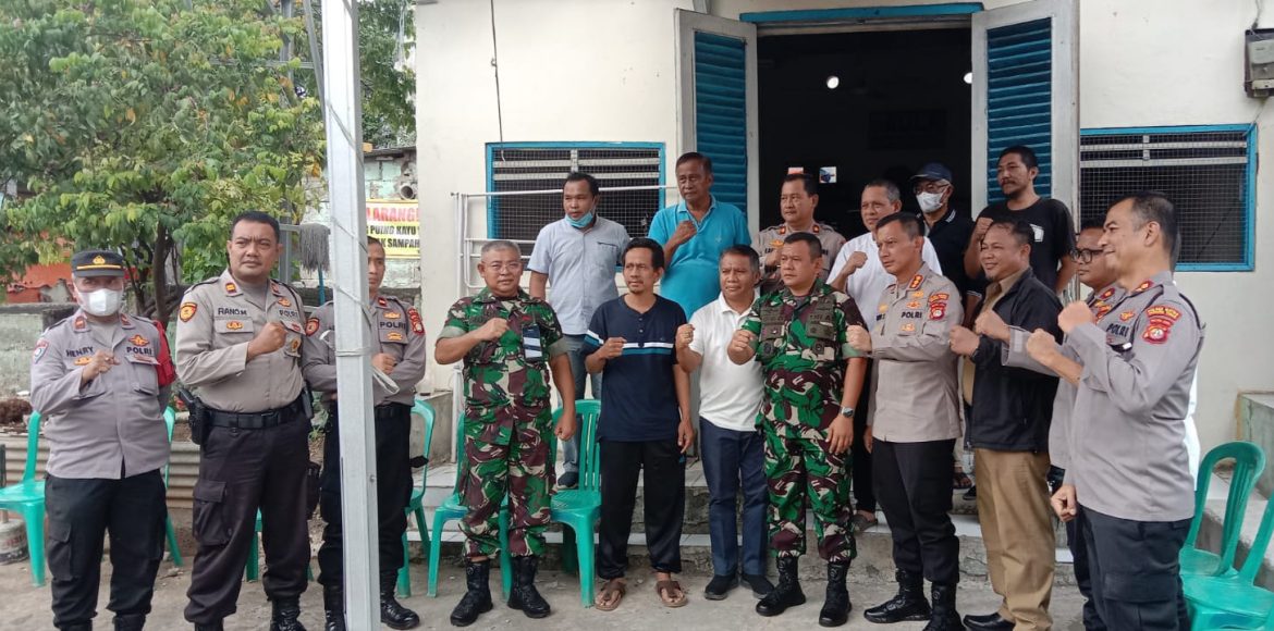 Dandim Bersama Kapolres Metro Jakarta Timur Pimpin Giat Mediasi Damai Warga RW.08 komplek Dispalad.