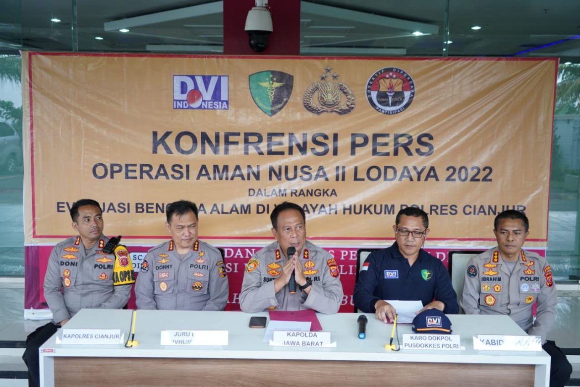 TIM DVI Polri berhasil Mengidentifikasi 145 Jenazah Korban Gempa Bumi Di Kabupaten Cianjur, Jawa Barat