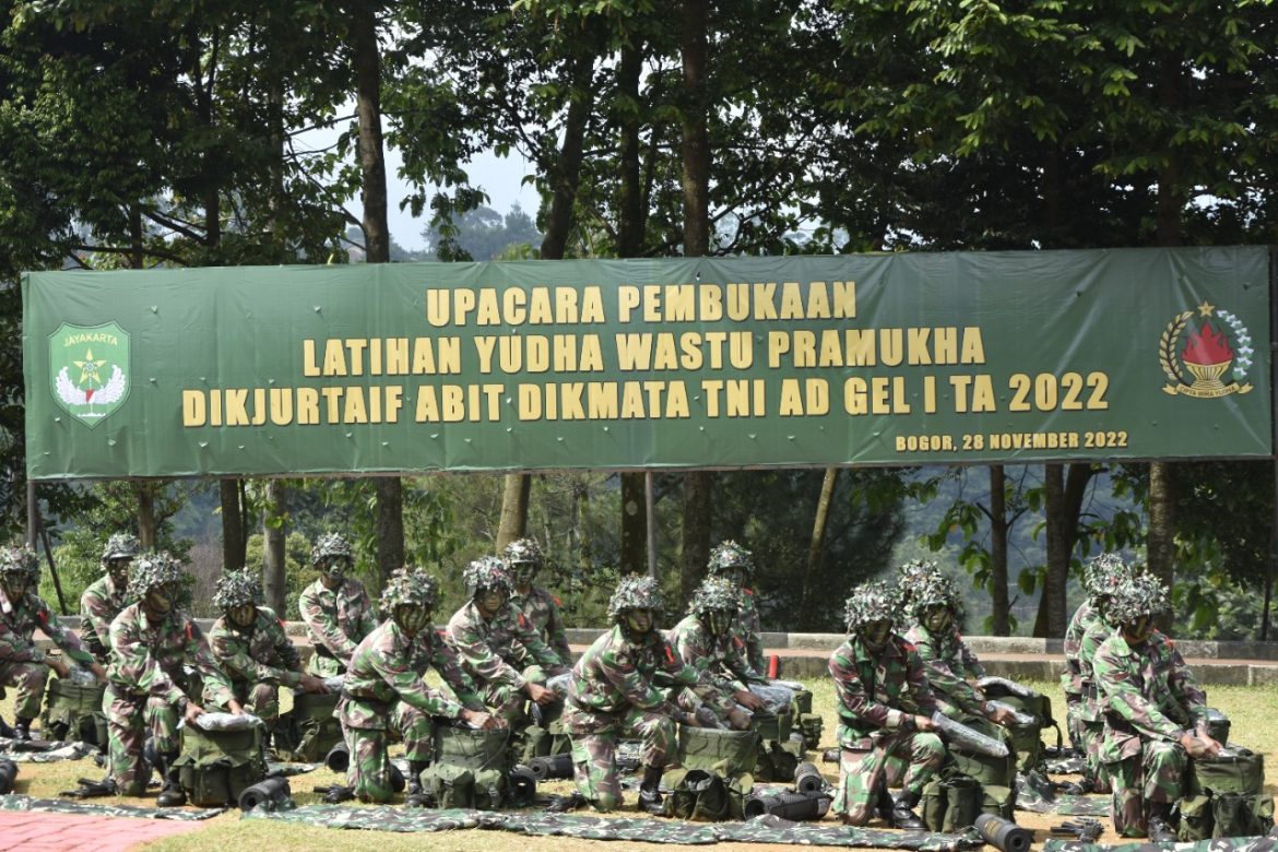 Danrindam Jaya Resmi Buka Latihan Yudha Wastu Pramuka Siswa Dikjurtaif Abit Dimata TNI AD Gel. I TA. 2022