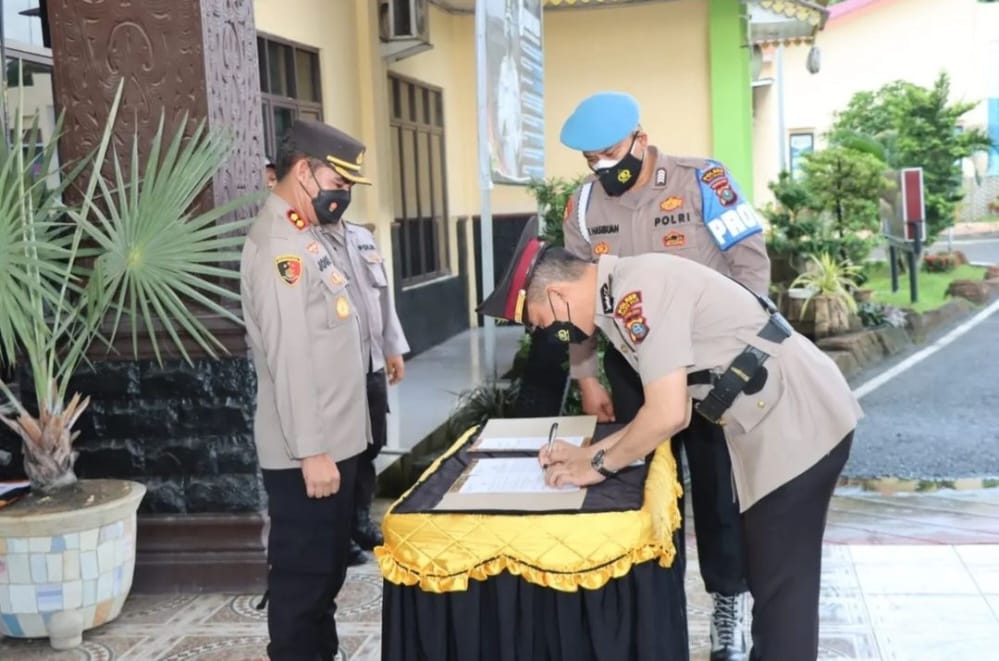 Kapolres Batubara AKBP Joce D.C Fernandes,SIK Pimpin Sertijab Kasat Lantas