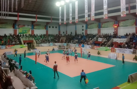 Libas Kabupaten Bogor Tim Bola Voly Putra Ciamis Mulus ke Semifinal