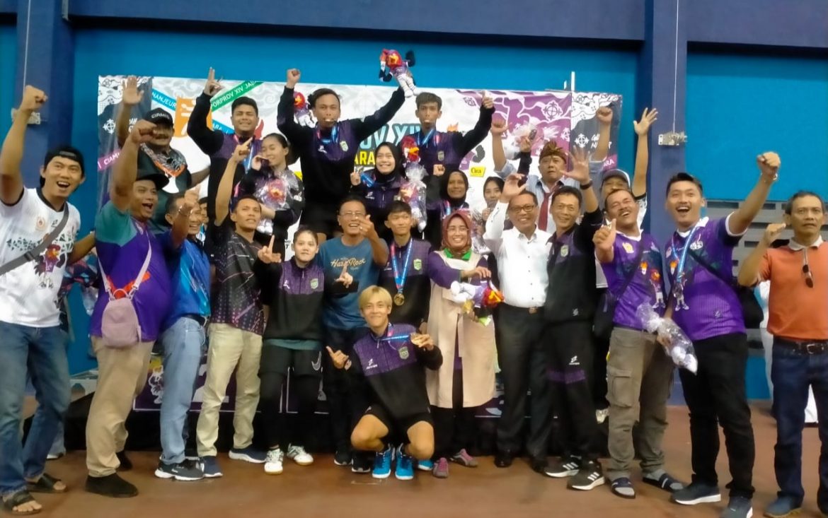 Bupati Herdiat Bangga, Cabor Tenismeja Beregu Putra Raih Medali Emas dan Perak Diraih Tim Putri