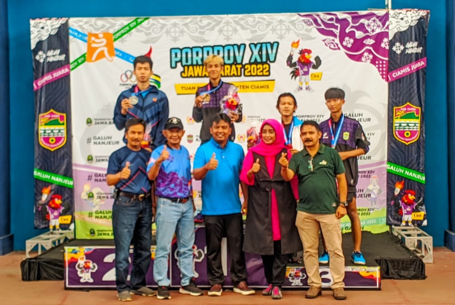 Tunggal Putra Cabor Tenis Meja Ciamis  Pada Porprov XIV Jabar 2022 Kembali Sumbangkan Emas