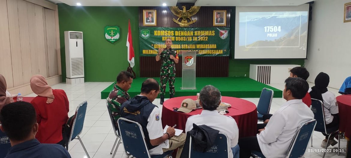 Danramil04 Cengkareng Beri Pembekalan Wawasan Kebangsaan Kepada Mahasiswa dan Karang Taruna