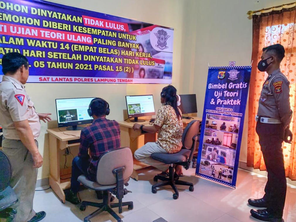 Sat Lantas Polres Lampung Tengah Membuka Layanan Bimbel Gratis Pembuatan SIM