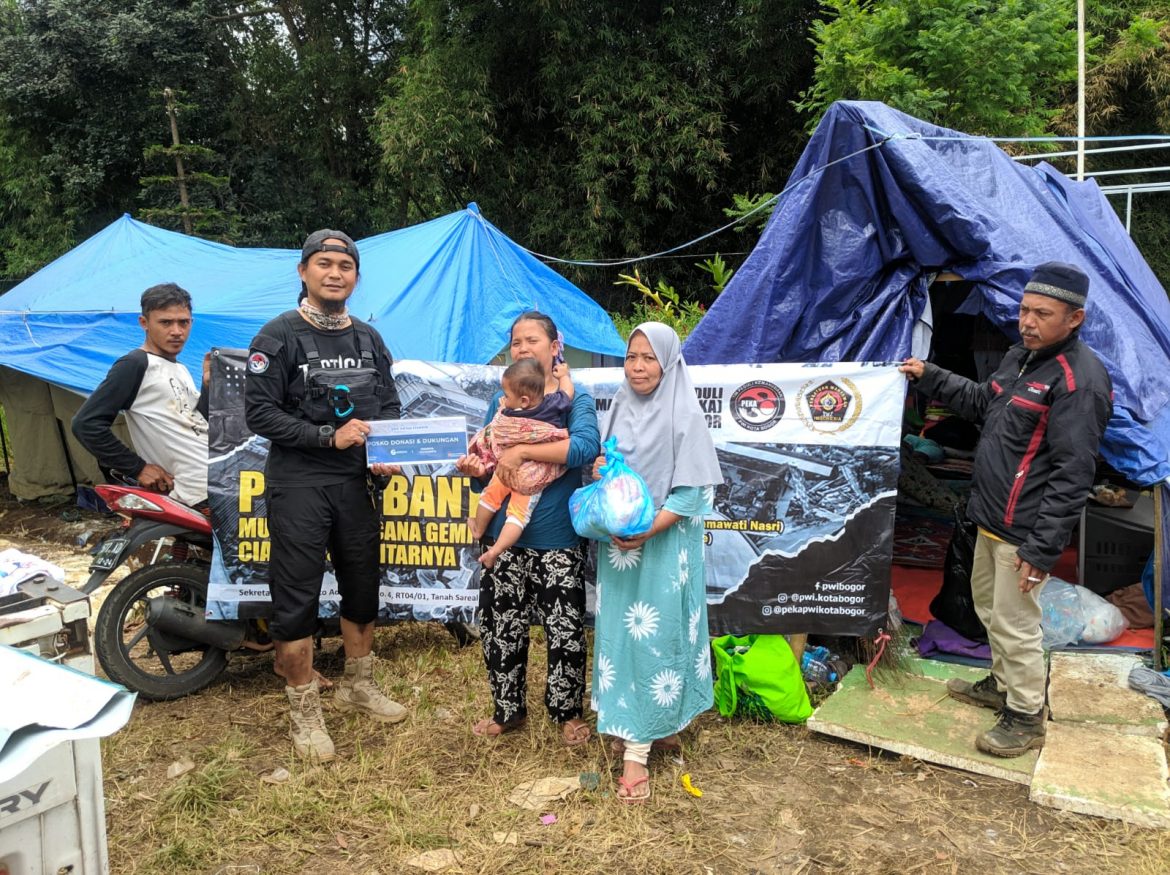 PWI PEKA Kota Bogor, Salurkan Bantuan Untuk Korban Gempa Cianjur, Berikut Target Daerahnya