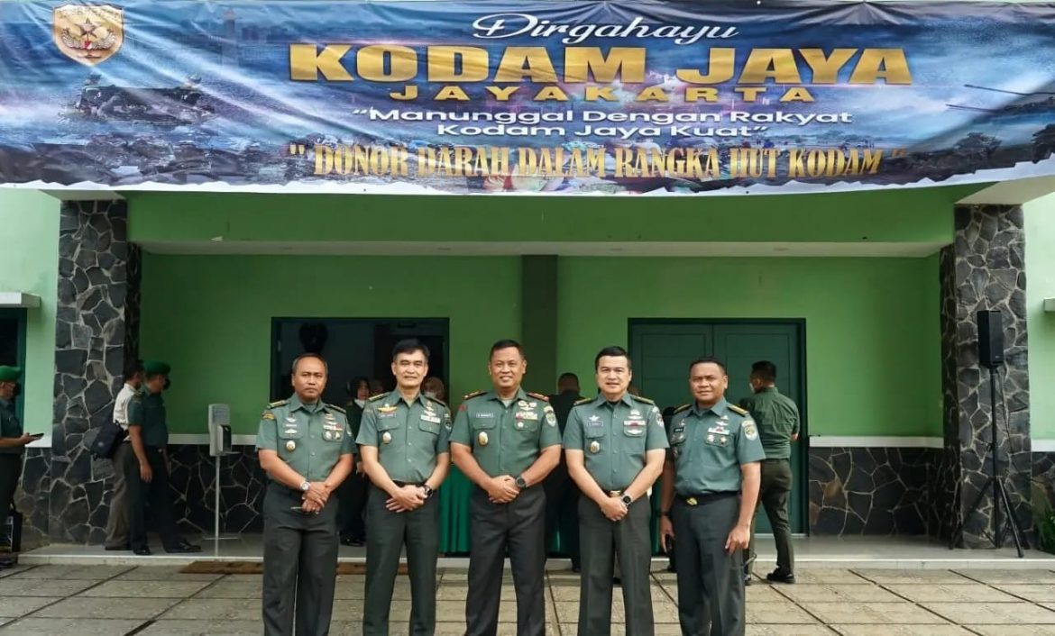 Bakti Sosial Donor Darah meriahkan HUT ke 73 Kodam Jaya