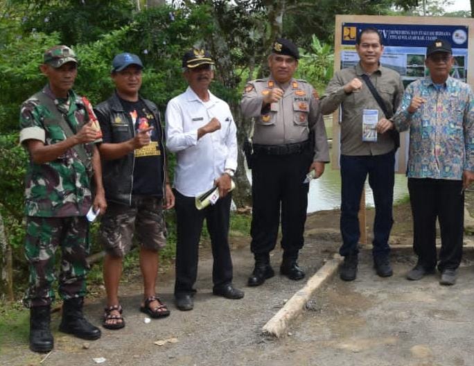 Sinergitas Dengan BBWS, Polres Ciamis Monitoring Peningkatan Percepatan Tata Guna Air Irigasi