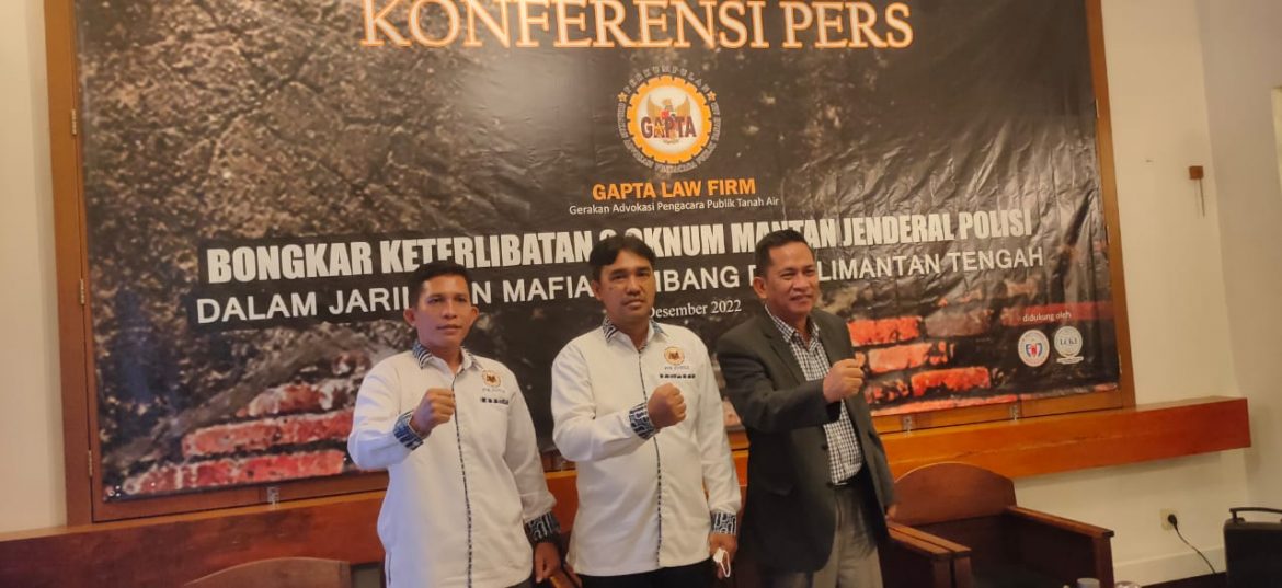 GAPTA Gandeng LCKI Ungkap Mafia Tambang Kalteng Ada Keterlibatan 2 Oknum Mantan Jenderal Polisi