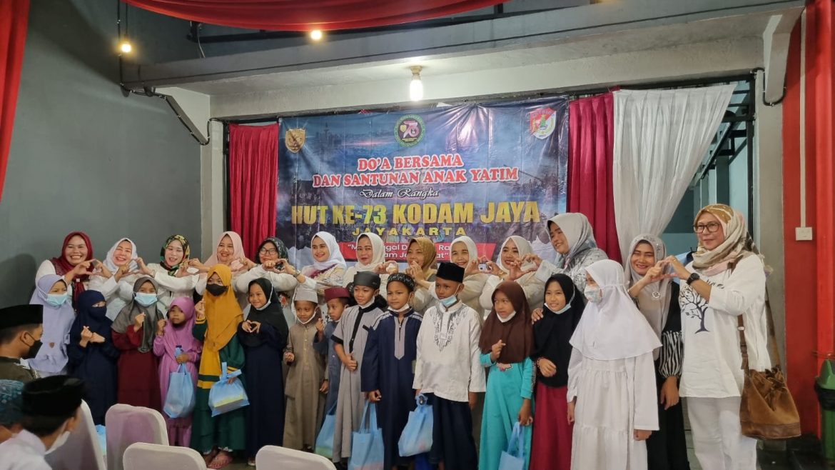 Sambut Peringatan HUT ke-73 Kodam Jaya TA. 2022, Kodim 0507/Bekasi Gelar Doa Bersama Dan Santunan Anak Yatim