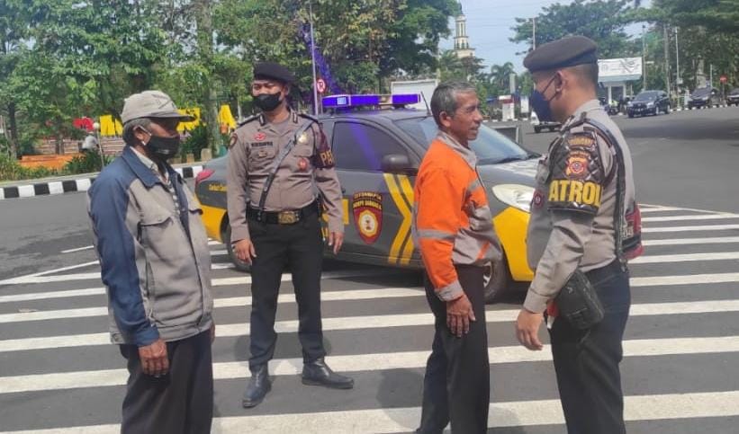 Satuan Samapta Polres Ciamis, Antisipasi Gangguan Kamtibmas Gelar Patroli