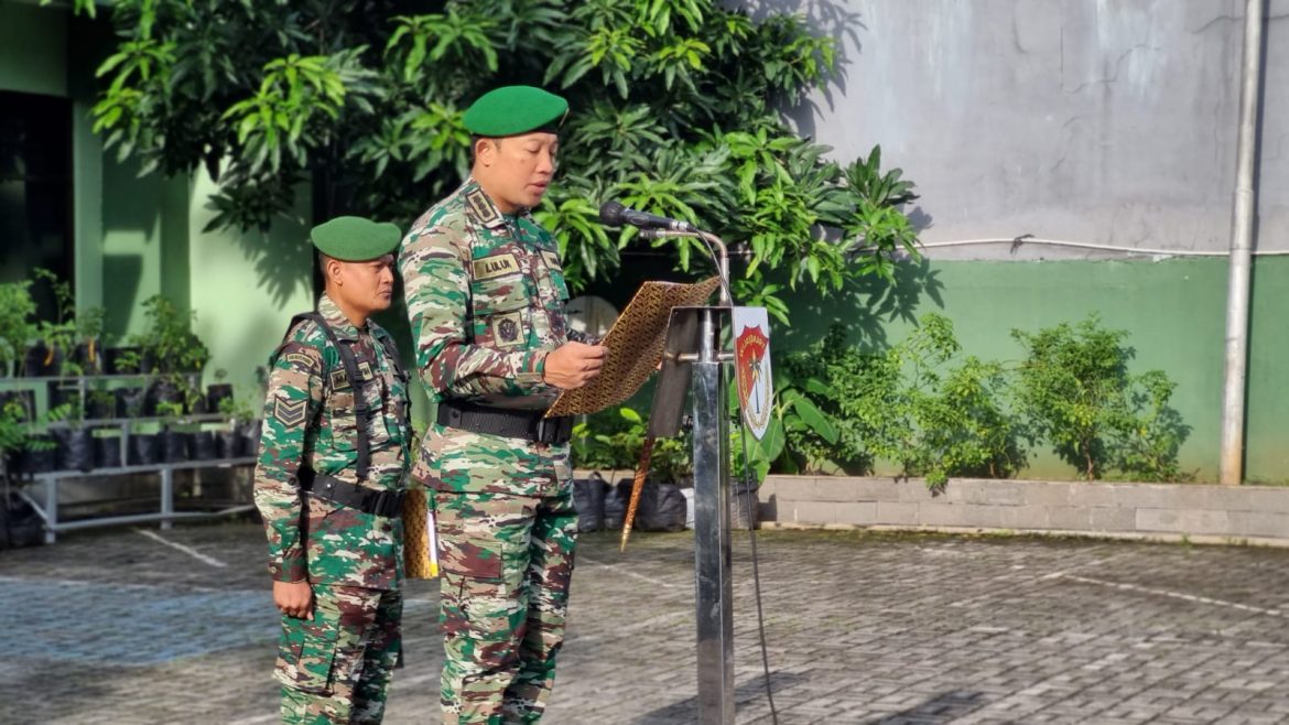 Dandim 0507/Bekasi Bacakan Amanat Kasad Dalam Upacara Peringatan Hari Juang Kartika (HJK) Ke-77 TNI AD Tahun 2022