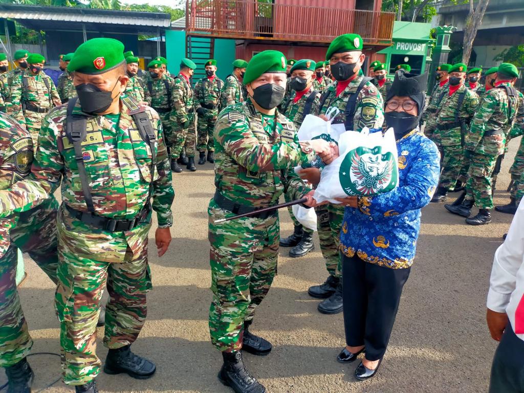 Berikan Jamdan Selepas Upacara Hari Juang TNI-AD, Ini Pesan Dandim 0502/JU Kepada Anggota