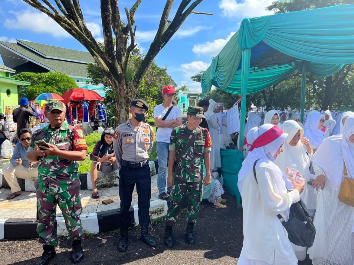Berikan Pengamanan Dalam Kegiatan Manasik Haji Raudhotul -Athfal Tingkat Kabupaten, Personil Polres Ciamis Diterjunkan