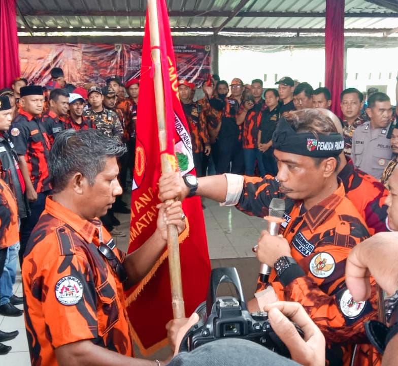 Serentak, Pelantikan Pengurus 12 Ranting Pemuda Pancasila Kecamatan Cileungsi sekaligus Santunan Anak Yatim
