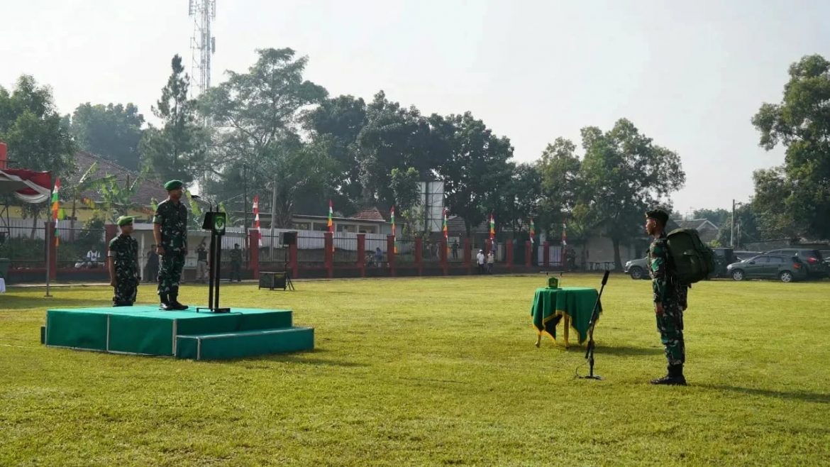 Upacara Penyerahan Simbol dan Pelepasan Peleton Beranting Yudha Wastu Pramuka Jaya Kodam Jaya