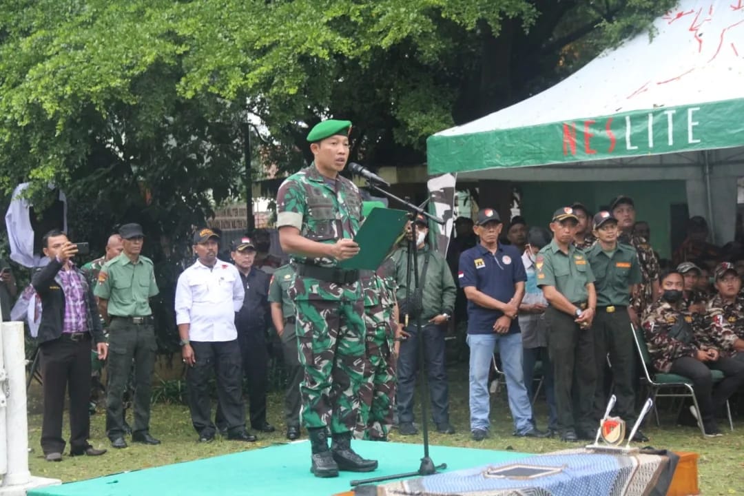 Dandim 0507/Bekasi  Upacara Serah Terima Tonting Yudha Wastu Pramuka Jaya Dan Pelepasan Etape Kedua