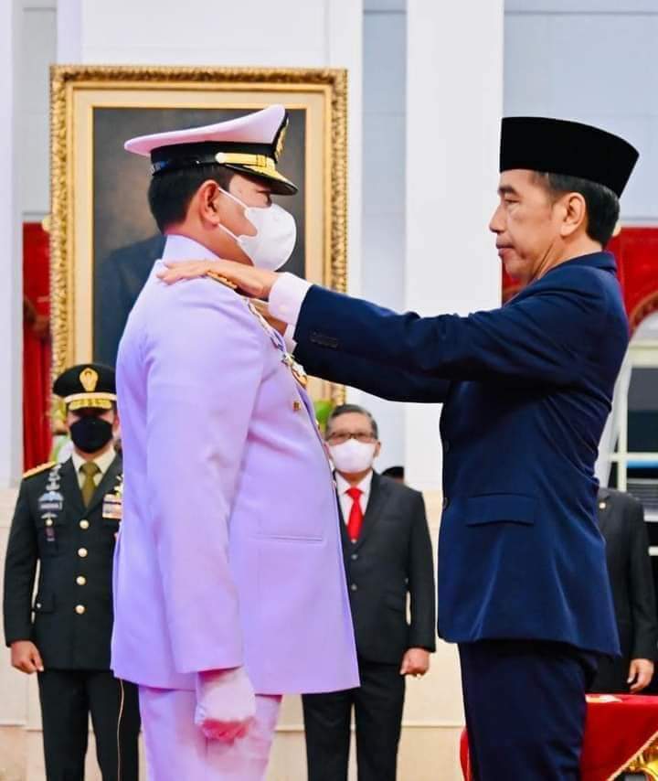 Presiden Jokowi Lantik Yudo Margono sebagai Panglima TNI