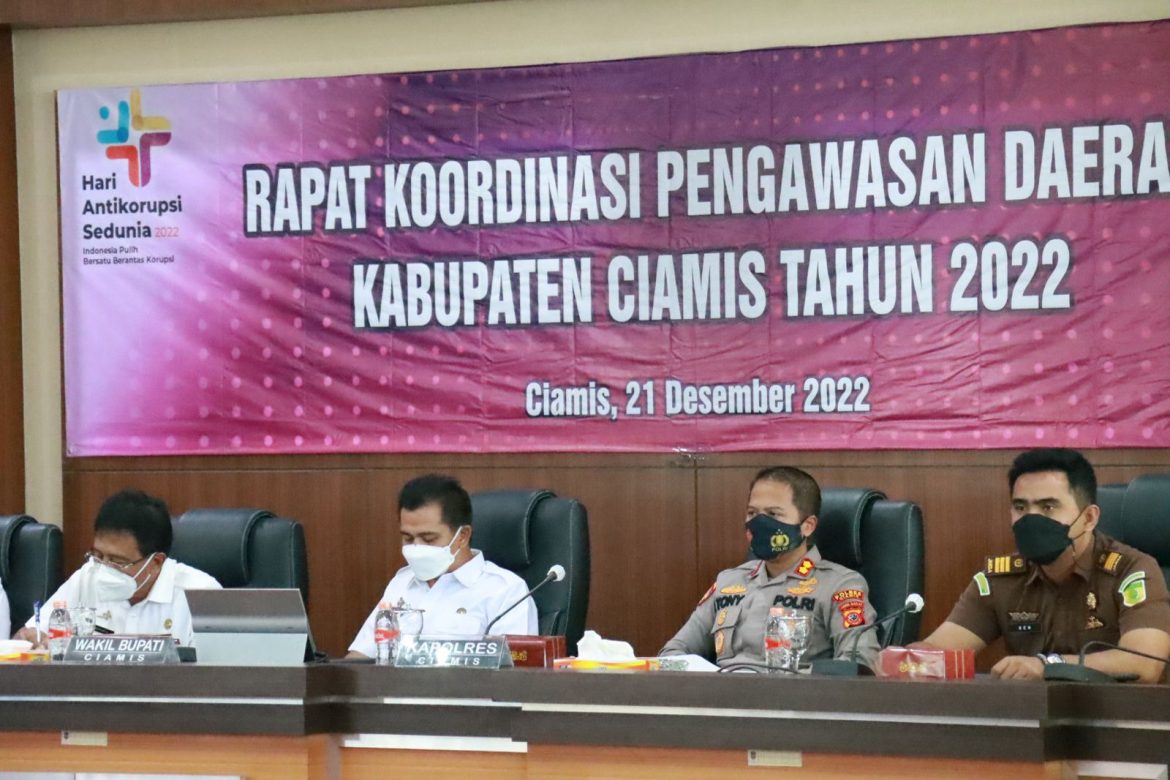 Bentuk Sinergitas Antara Polri dan Pemerintah, Kapolres Ciamis Hadiri Rakor Pengawasan Daerah Tahun 2022