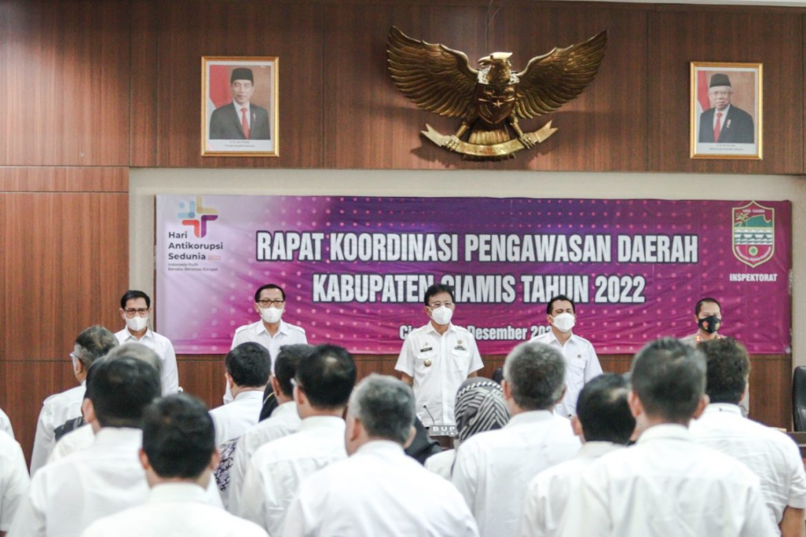 Buka Rakor Pengawasan Daerah, Bupati Ciamis : Perbanyak Bimtek Peningkatan SDM di Tingkat Desa dan Kelurahan