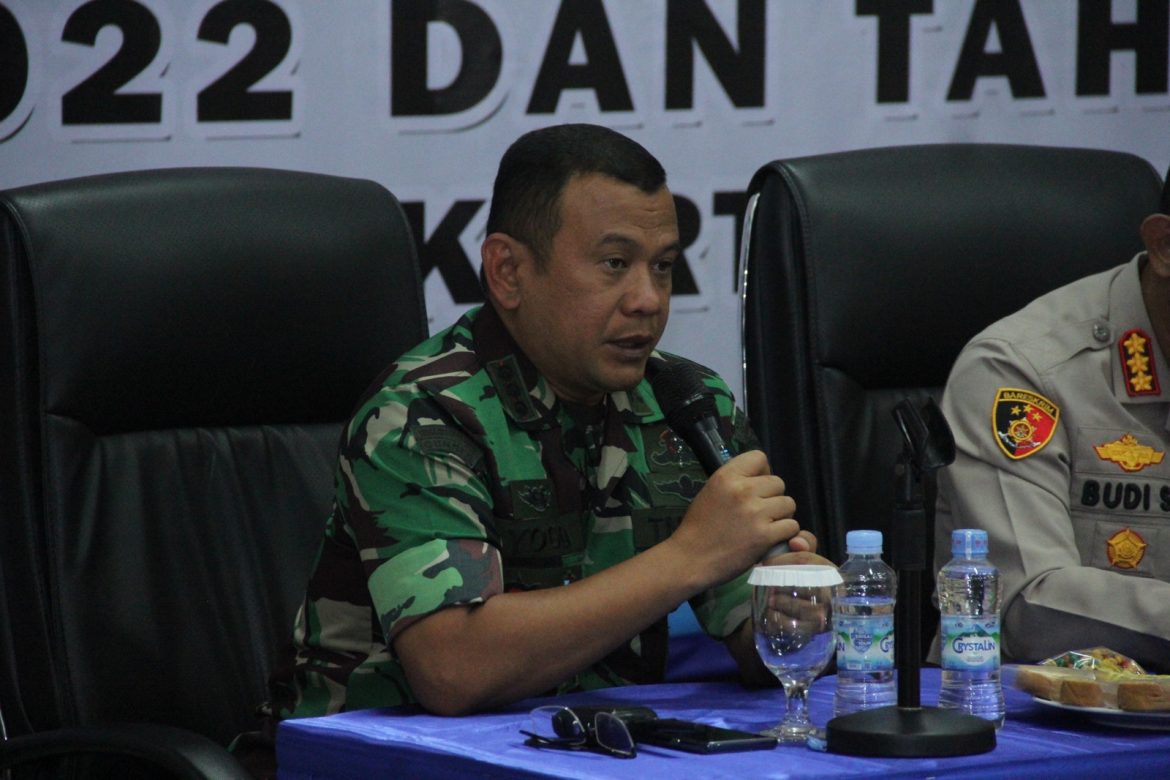 Dandim 0505/JT Menghadiri Rakor Nataru di Polres Metro Jakarta Timur