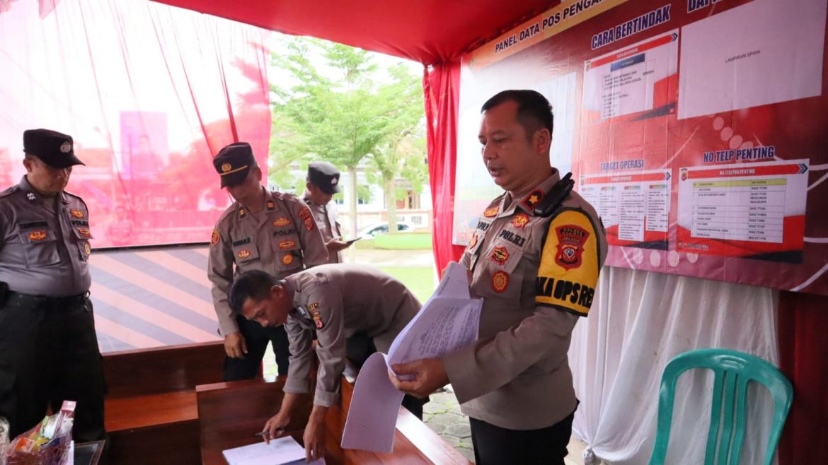 Pastikan Kesiapan Anggota dan Sarpras Nataru 2023, Wakapolres Ciamis Secara Mobile Cek Pos-Pos Pengamanan