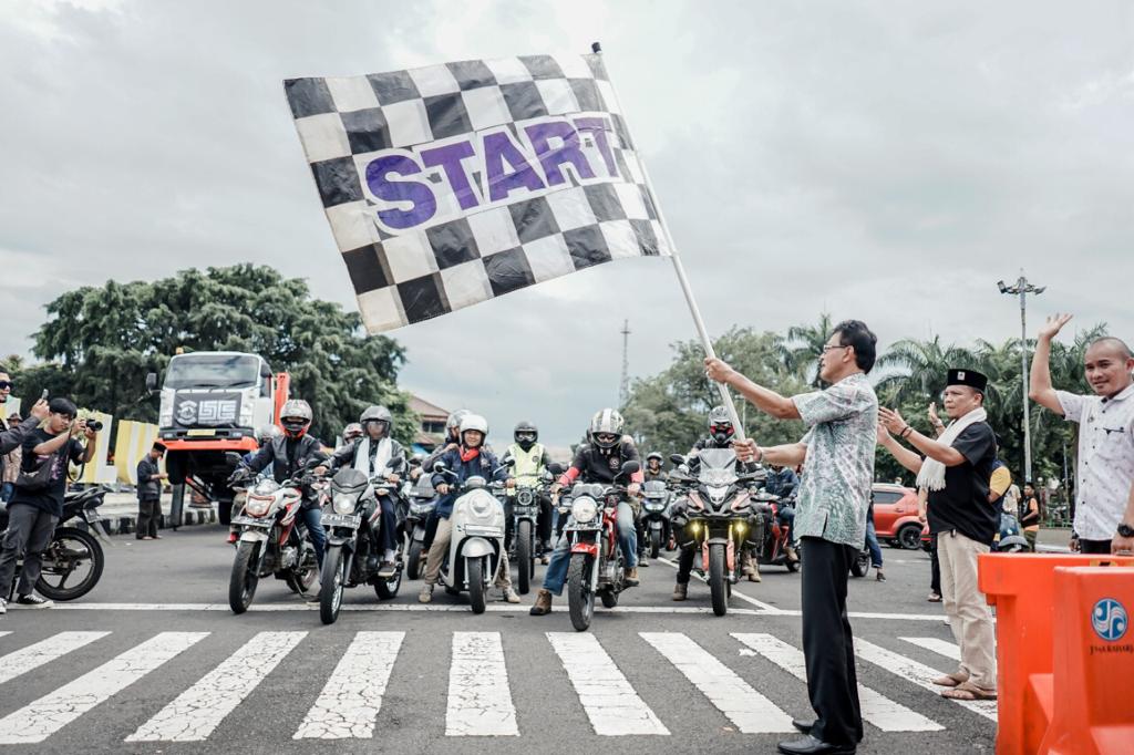 Lepas Keberangkatan Bikers Subuhan Priangan Timur, Bupati Ciamis Titip Jaga Keselamatan dan Tetap Taati Lalu Lintas